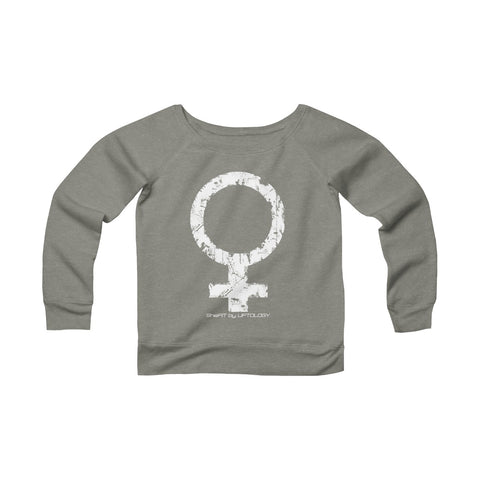 Female Symbol - Wide Neck Sweatshirt