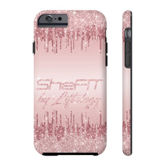 SheFIT by Liftology Pink Glitter Drip Phone Case