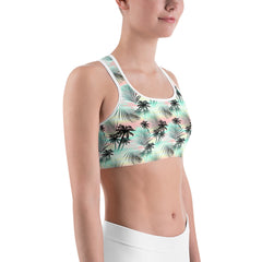 Tropical Pastel Sports Bra