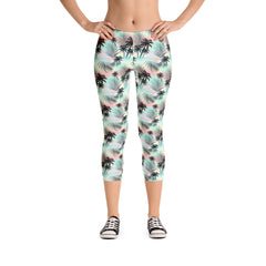 Tropical Pastel Mid-Rise Capris