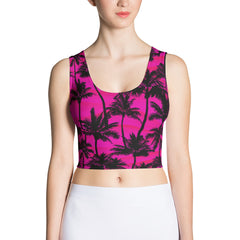 Cali Love Pink Fitted Crop Tank