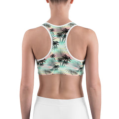 Tropical Pastel Sports Bra