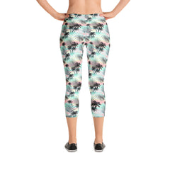 Tropical Pastel Mid-Rise Capris