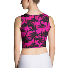 Cali Love Pink Fitted Crop Tank