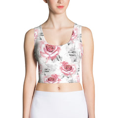 Red Rose Crop Top