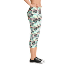 Tropical Pastel Mid-Rise Capris