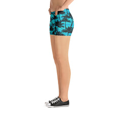 Cali Love Teal Mid-Rise Shorts