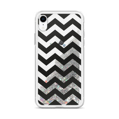 Chevron Liquid Glitter Phone Case