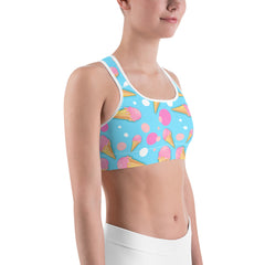 Ice Cream Attack Cheat Day Sports Bra