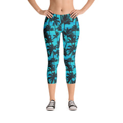 Cali Love Teal Mid-Rise Capri