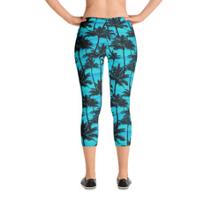 Cali Love Teal Mid-Rise Capri