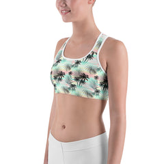 Tropical Pastel Sports Bra