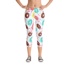 Donut Wasted Cheat Day Mid-Rise Capris